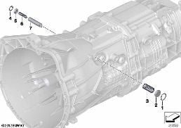 GS6X45BZ/DZ GEARSHIFT PARTS diagram for BMW 3 Series F30 335iX