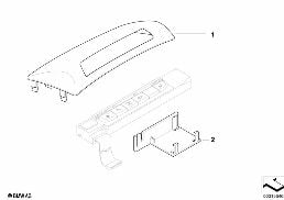 SWITCH UNIT COVER, CENTER CONSOLE diagram for BMW 3 Series E90 320d