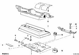 AIR CONDITIONING SYSTEM MOUNTING PARTS diagram for BMW 5 Series E12 520