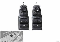 WINDOW LIFTER SWITCH, DRIVER'S SIDE diagram for BMW 4 Series F32 428iX