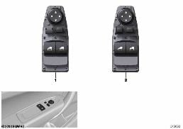 WINDOW LIFTER SWITCH, DRIVER'S SIDE diagram for BMW 2 Series F22 LCI 220i