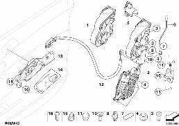 FRONT DOOR CONTROL/DOOR LOCK diagram for BMW X6 E71 35iX
