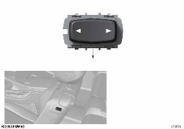 SWITCH FOR SEAT ADJUSTMENT, REAR ENTRY diagram for BMW 2 Series F22 LCI 220i