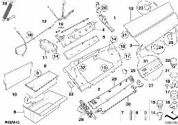 GLOVE BOX diagram for BMW X6 E71 35iX