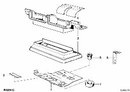 AIR CONDITIONING SYSTEM MOUNTING PARTS diagram for BMW 5 Series E12 520