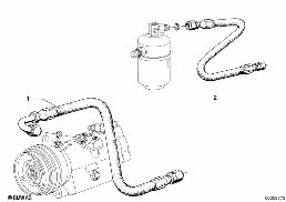 COOLANT LINES diagram for BMW 5 Series E12 520