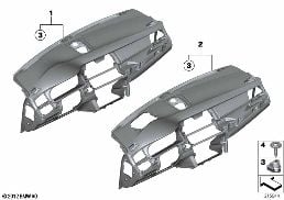 TRIM PANEL DASHBOARD diagram for BMW 5 Series F07 GT LCI 530dX