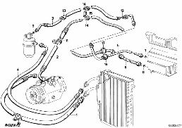 ท่อน้ำหล่อเย็น diagram for BMW 5 Series E12 518