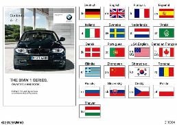 OWNER'S MANUAL FOR E81, E87 W/O IDRIVE