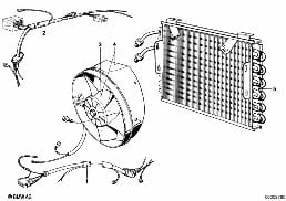 CLIMATE CAPACITOR/ADDITIONAL BLOWER diagram for BMW 5 Series E12 520