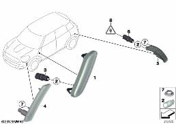 Blinkleuchte vorne/seitlich diagram for BMW MINI Paceman R61 Cooper