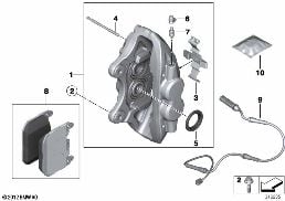 FRONT BRAKE PAD WEAR SENSOR