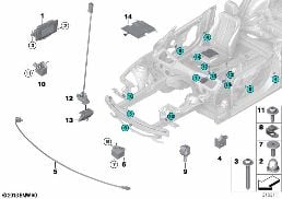 ELECTRIC PARTS AIRBAG diagram for BMW 2 Series F23 LCI 220i
