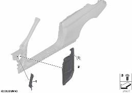 CAVITY SHIELDING, SIDE FRAME diagram for BMW 4 Series F33 LCI 435dX