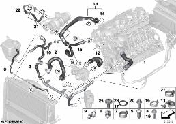 COOLING SYSTEM COOLANT HOSES