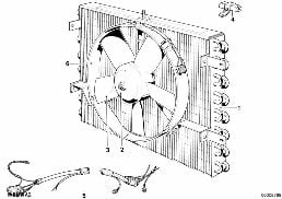 CLIMATE CAPACITOR/ADDITIONAL BLOWER diagram for BMW 6 Series E24 630CSi