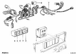 Klimatyzacja diagram for BMW 7 Series E23 733i