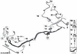BATTERY CABLE/EARTH CABLE diagram for BMW 7 Series F01 LCI 740dX