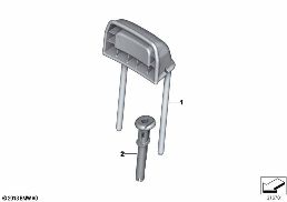 REAR SEAT HEAD RESTRAINT diagram for BMW 4 Series F32 LCI 440i