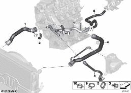 COOLING SYSTEM COOLANT HOSES