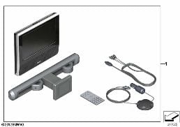 Système DVD Tablet Single diagram for BMW 5 Series E39 525td