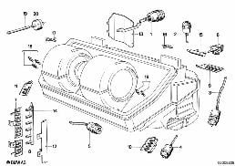 Automatyczna klimatyzacja diagram for BMW 7 Series E23 733i