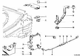 Czujnik temperatury zewn. diagram for BMW 7 Series E23 733i