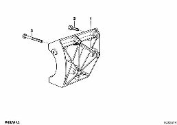 CLIMATE COMPRESSOR SUPPORTING BRACKET diagram for BMW 8 Series E31 850Ci