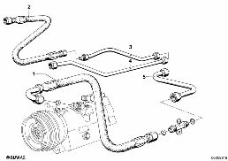 ท่อน้ำหล่อเย็น diagram for BMW 5 Series E12 530i