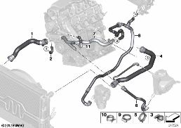 COOLING SYSTEM COOLANT HOSES