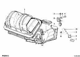 HEATER/AIR CONDITIONING diagram for BMW 3 Series E30 325i