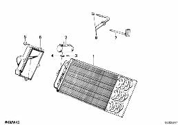EVAPORATOR / EXPANSION VALVE diagram for BMW 3 Series E30 325i