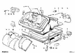 AIR CONDITIONING UNIT PARTS diagram for BMW 3 Series E30 325i