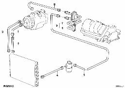 COOLANT LINES diagram for BMW 3 Series E30 325i