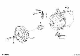 MAGNETIC CLUTCH diagram for BMW 3 Series E30 325i