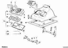 추가 에어컨유닛 diagram for BMW 6 Series E24 628CSi