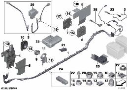Kabel akumulátoru diagram for BMW Rolls-Royce Phantom RR1 Phantom