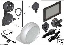Ombouwset MINI Navigation Portable XL diagram for BMW MINI R56 One