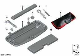 Boordgereedschap diagram for BMW 5 Series F18 525Li