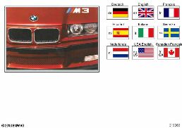 OWNER'S HANDBOOK E36 M3 diagram for BMW 3 Series E36 M3