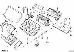 HOUSING PARTS - AIR CONDITIONING diagram for BMW 3 Series E36 M3
