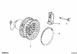 ELECTRIC PARTS FOR HEATER diagram for BMW 3 Series E36 323i