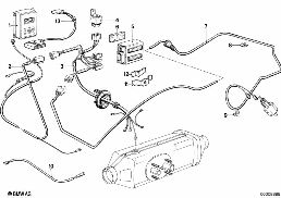 CONNECTION INDEPENDENT HEATER diagram for BMW 7 Series E23 735i