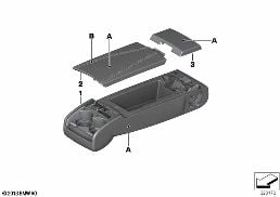 Individual υποβραχιόνιο πίσω δέρμα diagram for BMW 5 Series F07 GT LCI 535i