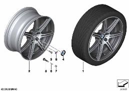 BMW LA WHEEL M DOUBLE SPOKE 601 - 20''