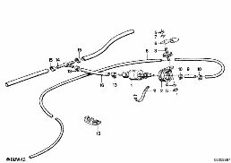 보조히터-연료공급펌프 diagram for BMW 6 Series E24 628CSi