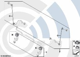 REPAIR KITS, ANTI-ROLL BAR, FRONT diagram for BMW 5 Series E61 530xd