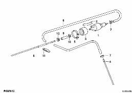 ADDITIONAL FUEL PUMP diagram for BMW 8 Series E31 850Ci