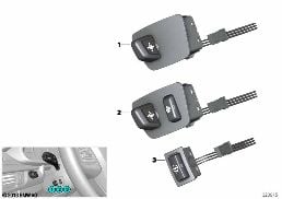 SWITCH, STEERING COLUMN ADJUST/HEATER diagram for BMW X5 F15 30dX