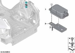 RADIO REMOTE CONTROL RECEIVER diagram for BMW X5 F15 30dX